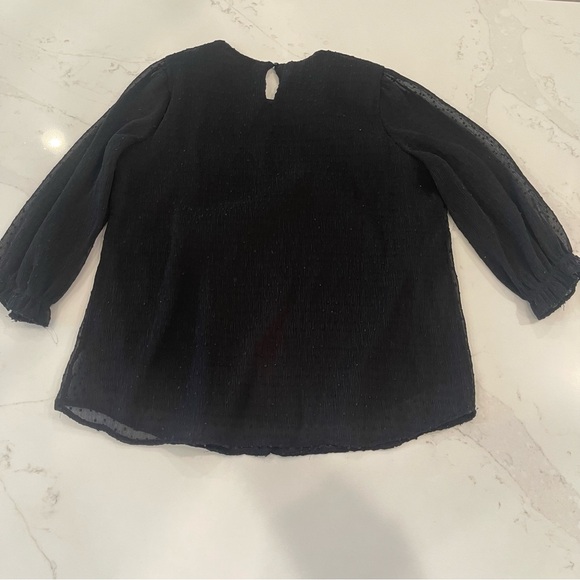 Adrianna Papell black textured blouse - Picture 6 of 16